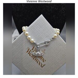 vivienne Westwood pink orb pearl bracelet